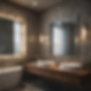 Patterned Privacy Glass Enhancing Bathroom Aesthetics Stylish bathroom with patterned privacy glass