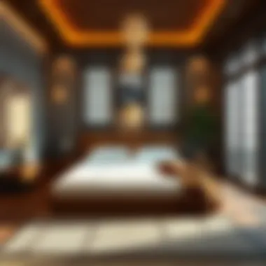Serene Bedroom with Queen Size Tatami Mattress Serene bedroom scene featuring a queen size tatami mattress