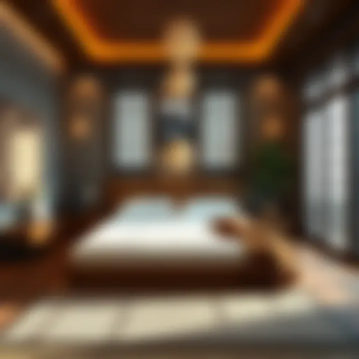 Serene Bedroom with Queen Size Tatami Mattress Serene bedroom scene featuring a queen size tatami mattress