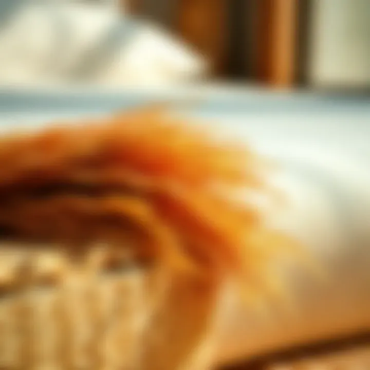 Natural Fibers in Tatami Mattress Construction Close-up of tatami mattress materials highlighting natural fibers