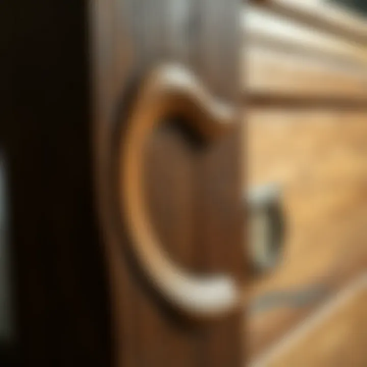 Detailed View of Rustic Oak Bed Frame Close-up of rustic oak bed frame highlighting its intricate texture and finish