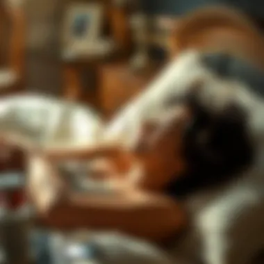 Person Enjoying a Restful Night's Sleep Person enjoying a restful night's sleep
