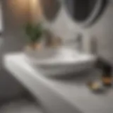 An elegant automatic bathroom sink in a modern setting