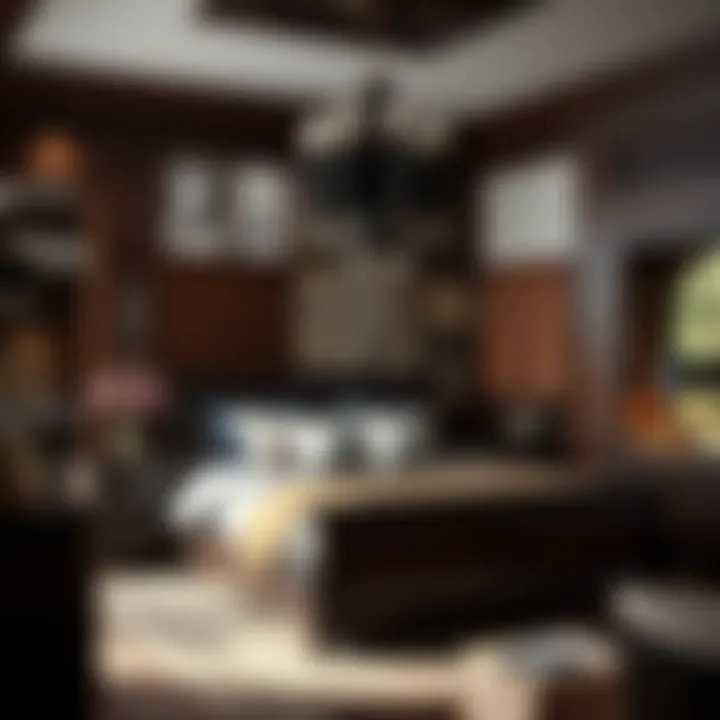 Elegant Dark Brown Wood Bedroom Design Sophisticated dark brown wood bedroom set showcasing rich textures