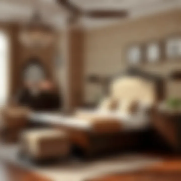 Accessorizing a Dark Brown Bedroom Set Stylish accessories complementing the dark wood furniture