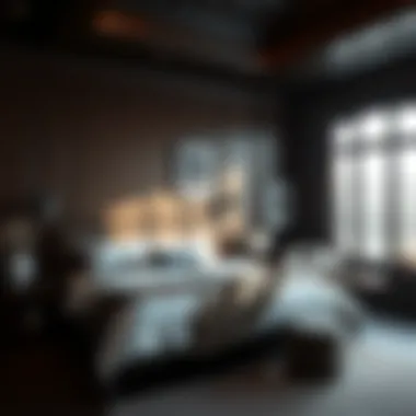 Creating a Serene Atmosphere with Dark Wood Tranquil bedroom scene featuring dark wood elements