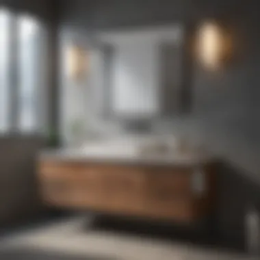 Sleek and Sophisticated: Modern Bathroom Vanity Design Elegant modern bathroom vanity showcasing sleek design and functionality