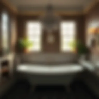 Creating a Serene Ambiance with Clawfoot Bathtubs Cozy bathroom featuring a vintage clawfoot bathtub
