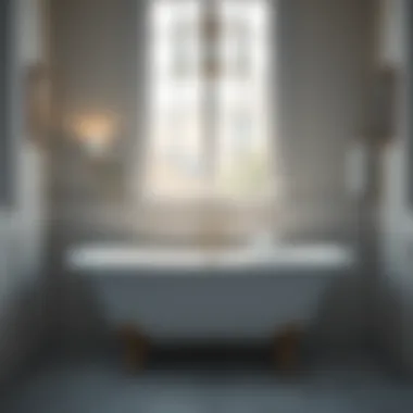 Modern Elegance of Refurbished Clawfoot Bathtubs Elegant refurbished clawfoot bathtub in a modern bathroom