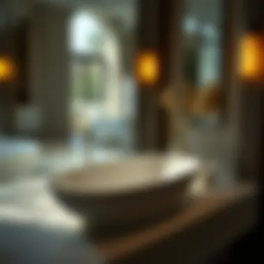 Elegant deep sink in a modern bathroom setting