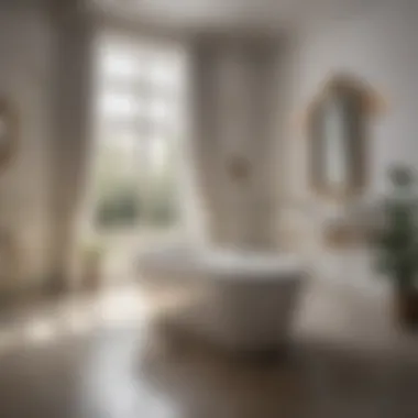 Chic Installation of a Soaking Bathtub Installation of a 54 soaking bathtub in a chic setting