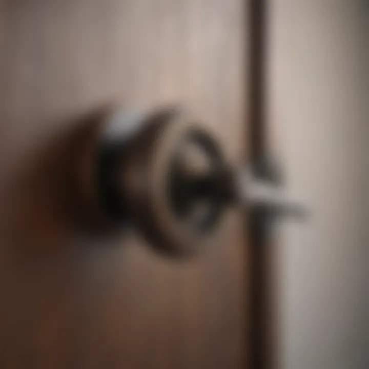 Practical installation of a barn door lock