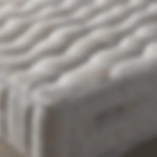 A close-up view of the Jenna 10 Full Innerspring Mattress showcasing its unique coil design.