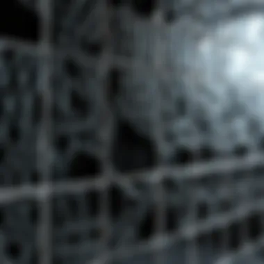 Close-up of textured black glass tiles highlighting their unique finish