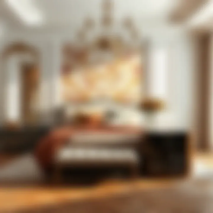 Elegant Shagreen Bedroom Set in Modern Interior Elegant shagreen bedroom set in modern interior