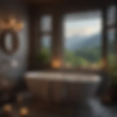 Cozy Atmosphere for Romantic Bathing Cozy bathroom atmosphere with candles and aromatic oils