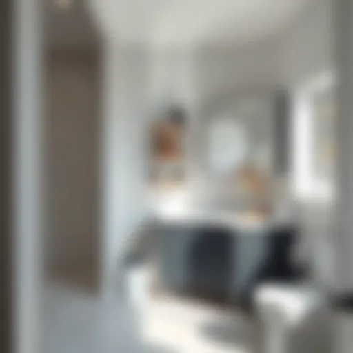 Modern Elegance of IKEA Narrow Vanities Sleek IKEA narrow bathroom vanity in a modern setting