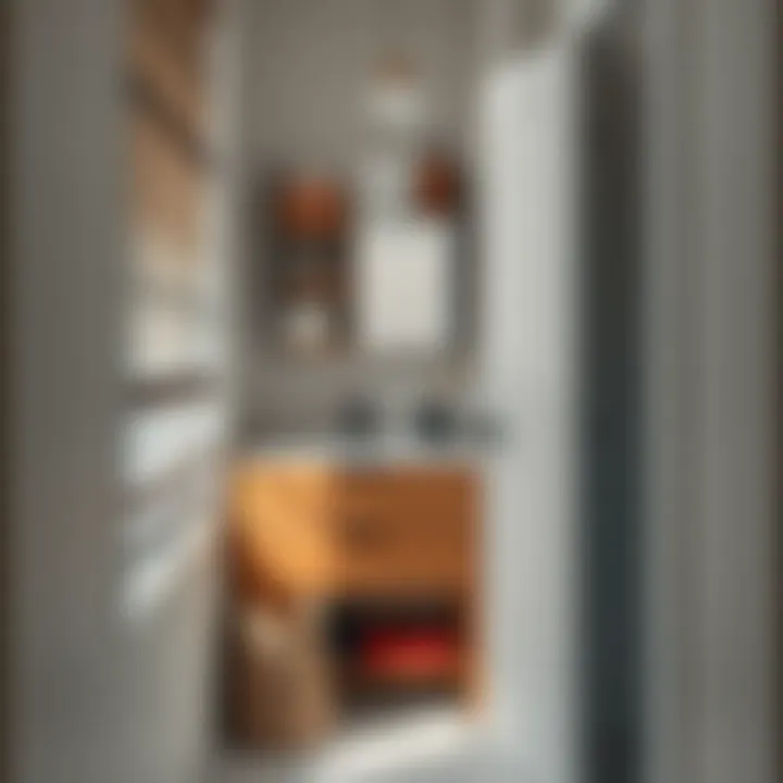 Efficient Storage in Limited Spaces Storage solutions in a compact bathroom with IKEA vanity