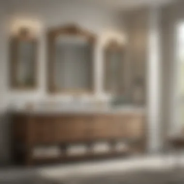 Diverse Design Options for Your Bathroom Vanity Artistic depiction of different design options for a 24x17 bathroom vanity