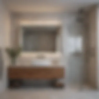Optimizing Space: Functional Bathroom Layouts Functional layout of a bathroom highlighting the impact of a 24x17 vanity