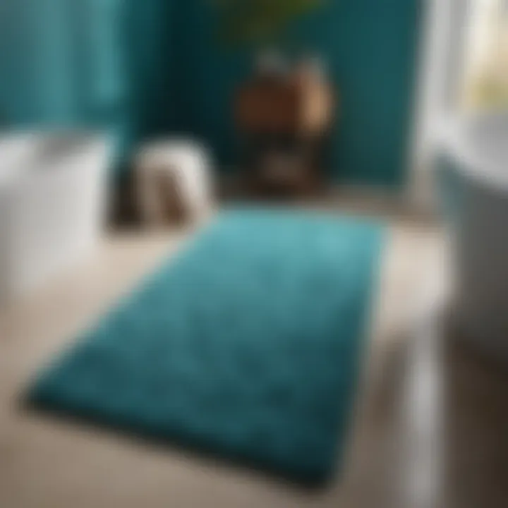 Maintenance tips for keeping turquoise blue bath rugs vibrant