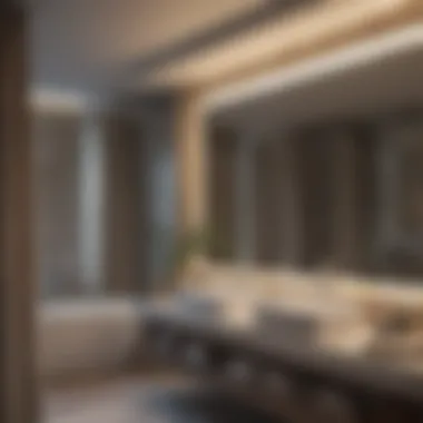 Mastering Light Control in Bathrooms Luxurious bathroom setting showcasing light control
