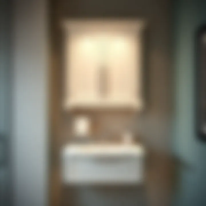 Elegant Bathroom Wall Cabinet with Towel Rack Elegant bathroom wall cabinet showcasing a towel rack in a modern setting