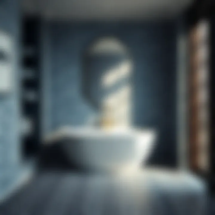 Elegant 4 x 4 bathroom wall tile in a modern setting