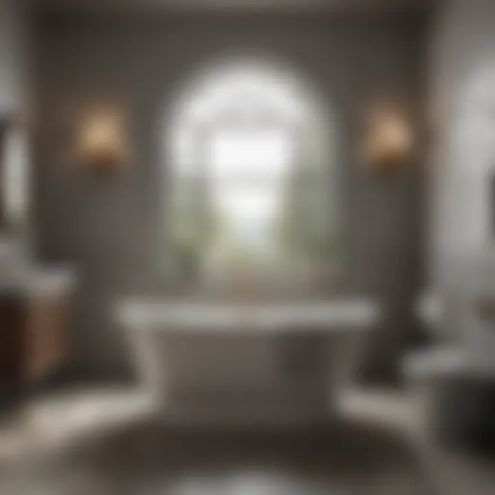 Stylish bathroom featuring a blend of vintage and modern fixtures