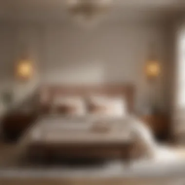 A serene bedroom adorned with warm neutral tones
