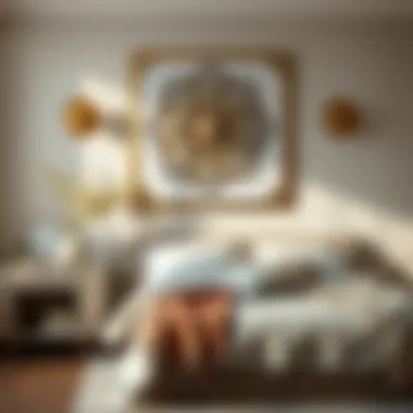 Elegant wall decor featuring soothing colors