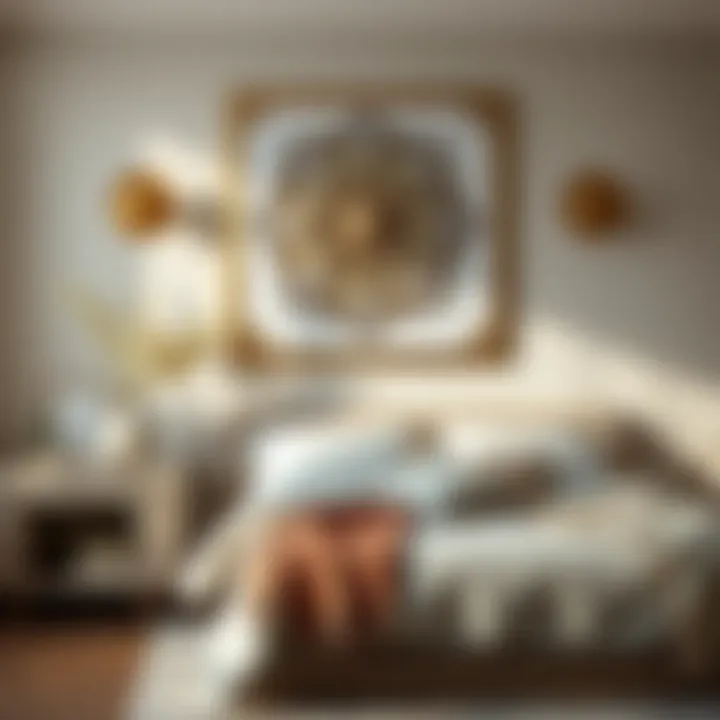 Elegant wall decor featuring soothing colors