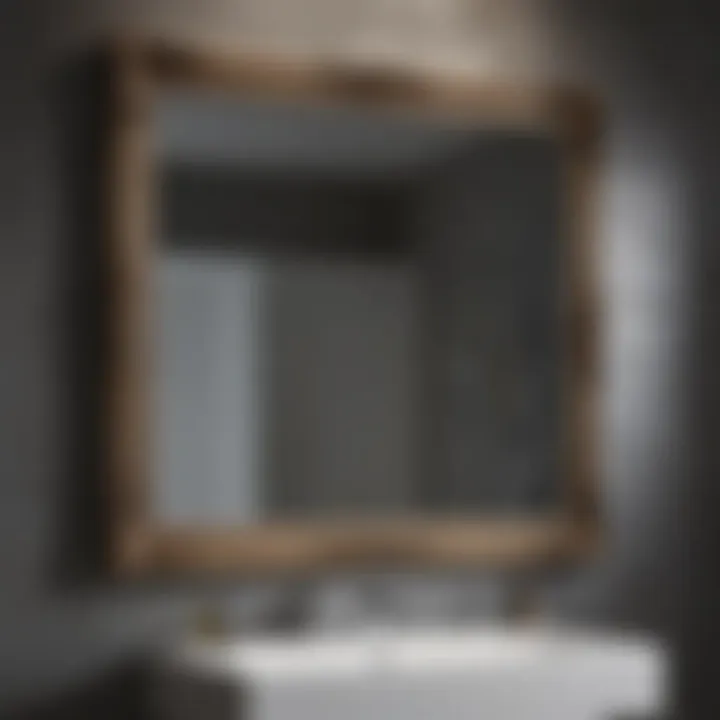 Different styles of bathroom mirrors