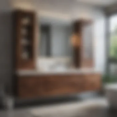 Efficient Organization in the Bathroom with Side Cabinets Organized bathroom space featuring side cabinets