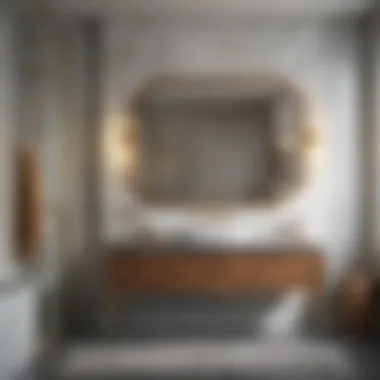 Cohesive and Stylish Bathroom Aesthetic Stylish bathroom showcasing a cohesive design