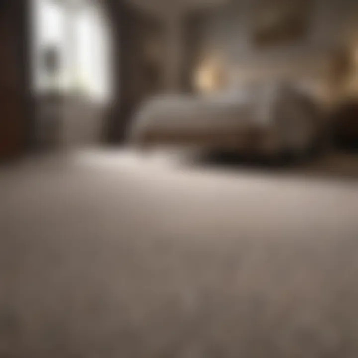 Techniques for laying carpet in a bedroom