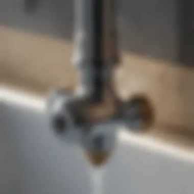 Faucet Inner Workings Diagram depicting the inner workings of a faucet