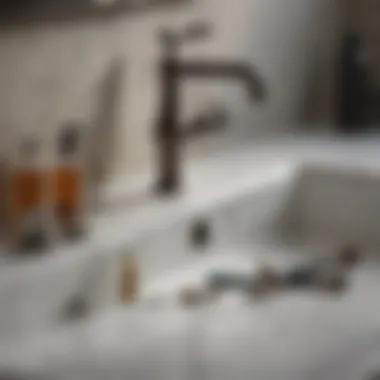 Essential Repair Tools Tools required for faucet repair displayed on a countertop
