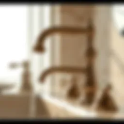 Different styles of bathroom faucets