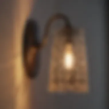 Seamless Integration into Your Space Close-up of a sconce installation process