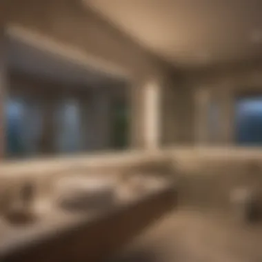 Mood lighting in a relaxing bathroom atmosphere