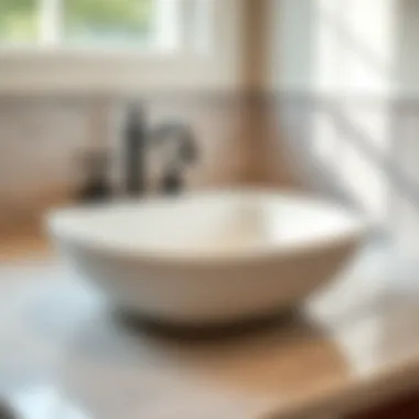 Material Choices for a 17 x 14 Sink Close-up of a 17 x 14 sink highlighting its surface material