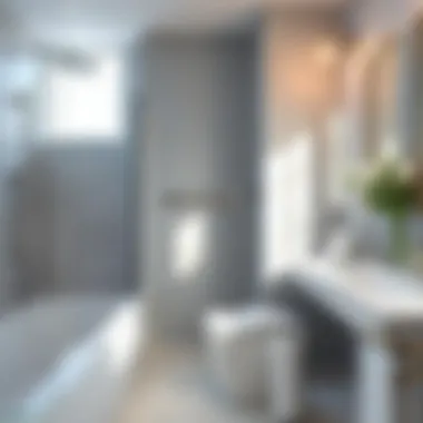 Elegant grab bars integrated into modern decor