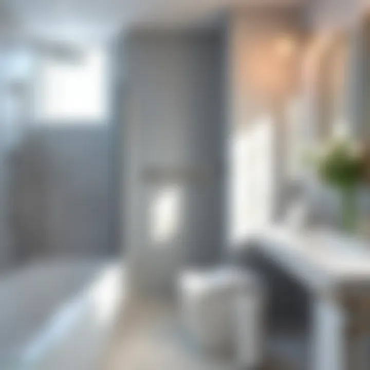 Elegant grab bars integrated into modern decor