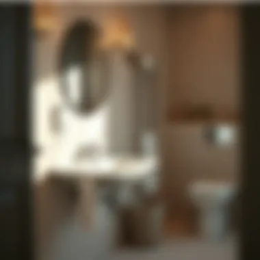 Stylish sink design with knee clearance