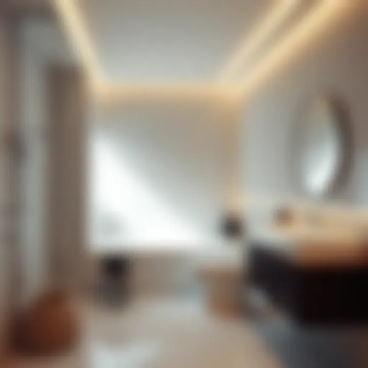 Modern minimalist bathroom design for small spaces