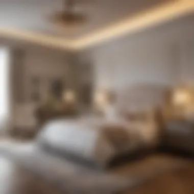 Serene Bedroom Retreat Serene bedroom retreat with soft lighting and calming colors