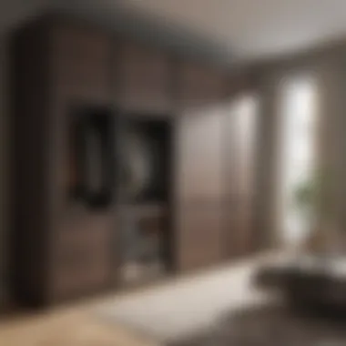 Elegant Wardrobe Solutions Custom built-in wardrobe with sliding doors for space optimization