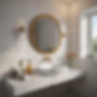 Creating a Bright Atmosphere with Color Bright and airy small bathroom with a light color palette