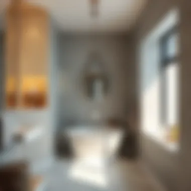 Creative in-wall niches showcasing bathroom accessories